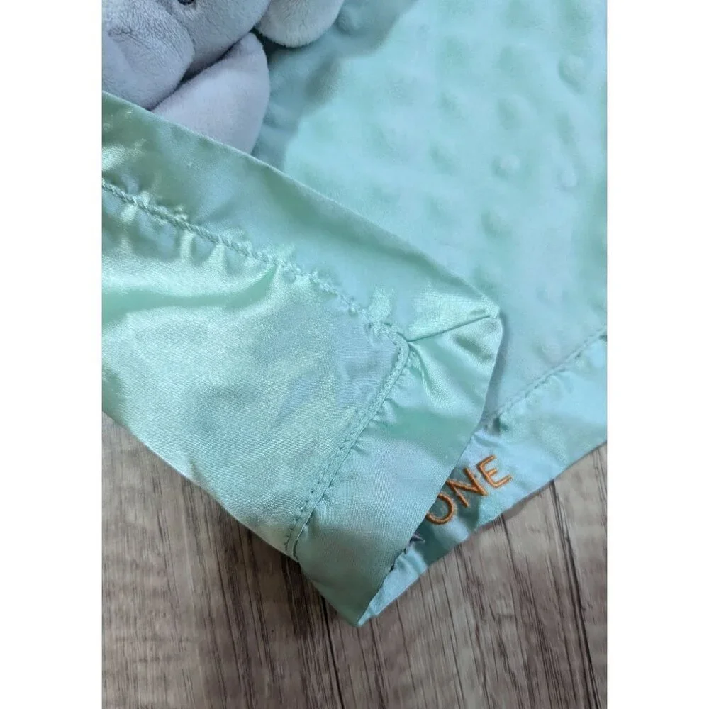 Carter's Lovey Elephant Security Blanket Sweet Little One Satin‎ Trim 14.5